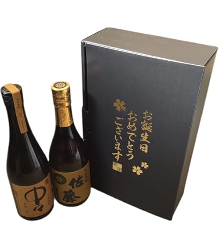 Amazon.co.jp: 麦焼酎 飲み比べセット 720ml × 2本セット 佐藤 中々